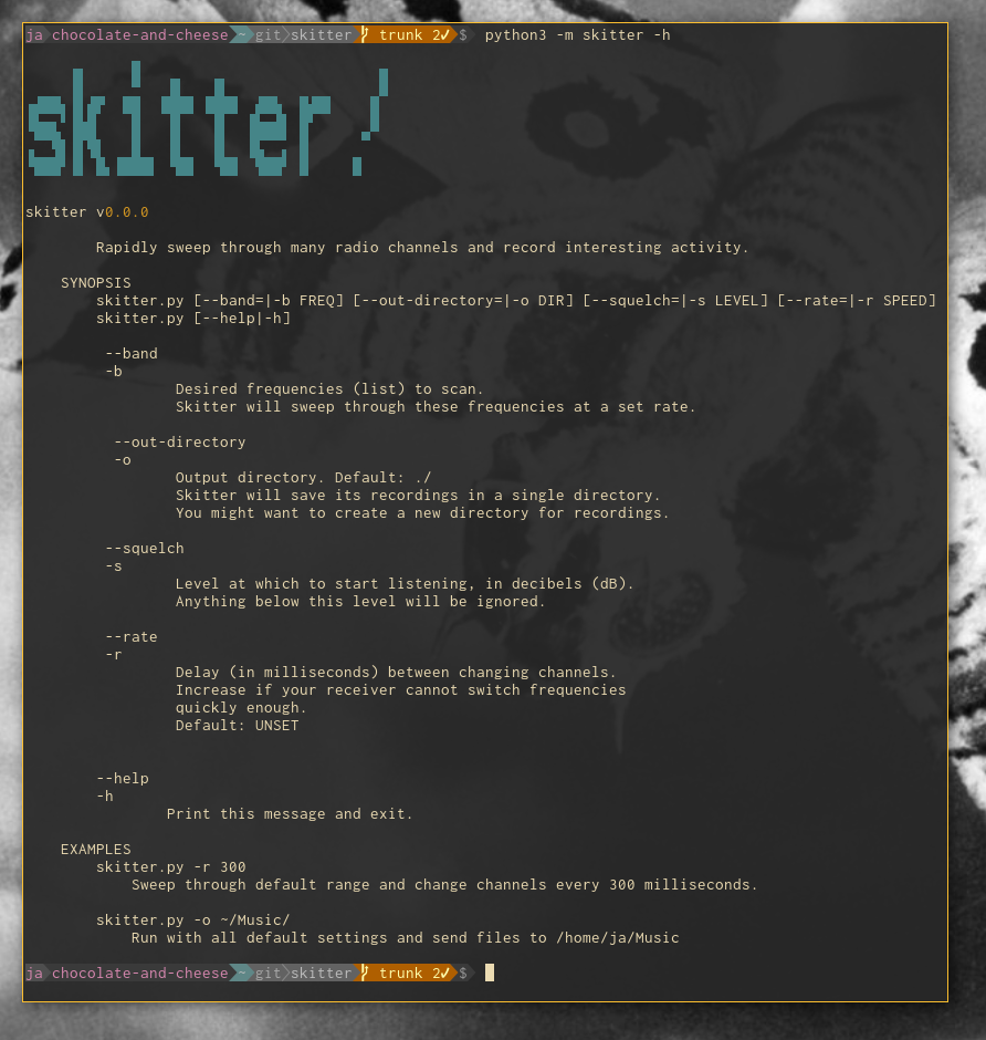 help page screenshot